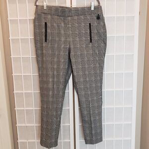 Calvin Klein Gray Plaid Ankle Pants
